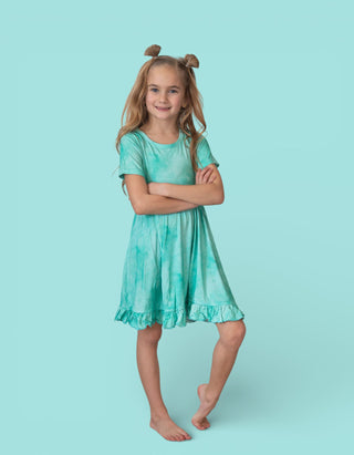 JADE MIST DREAM RUFFLE DRESS