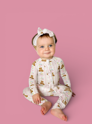 BEAR-Y BLOSSOMS DREAM RUFFLE ROMPER