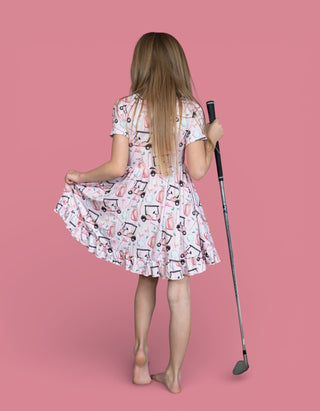 PRETTY AND PAR DREAM RUFFLE DRESS