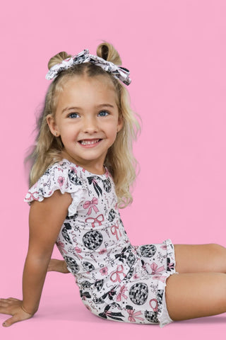 MIDNIGHT DISCO DARLING DREAM RUFFLE SHORT SET