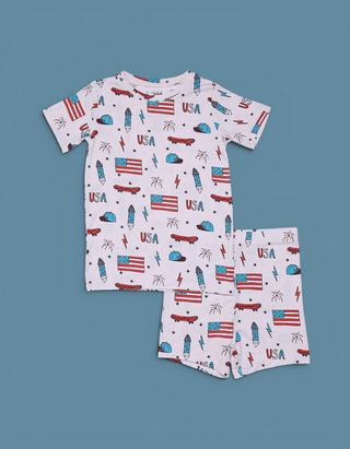STAR-SPANGLED SKATE DREAM SHORT SET