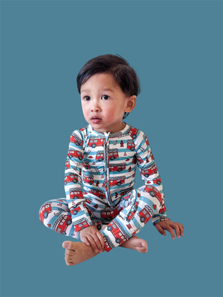 FIRETRUCK FRENZY DREAM ROMPER
