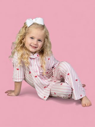 SWEETHEART STRIPES DREAM GIRL'S FLARE SET