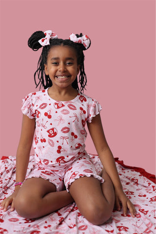 SEALED WITH LOVE DREAM RUFFLE SHORT SET