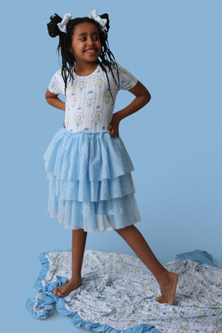 HEIRLOOM BLUE BLOOMS DREAM TUTU DRESS