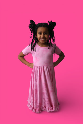 PINK DAYDREAM DREAM RUFFLE DRESS