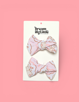 BUNNY BOW BLOSSOMS DREAM BOW HAIR CLIPS