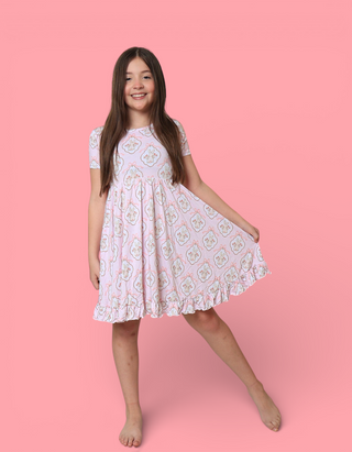 BUNNY BOW BLOSSOMS DREAM RUFFLE DRESS