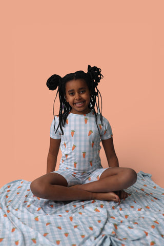 SPRING HARVEST CHECK DREAM SHORT SET