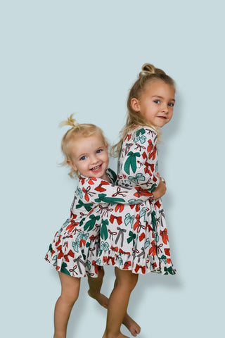 BE MERRY BOWS DREAM BODYSUIT DRESS