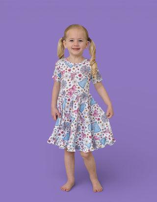 POM POWER DREAM RUFFLE DRESS