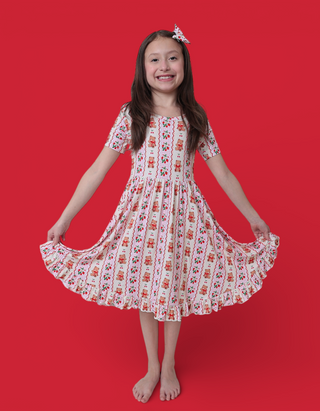 BERRY BEAR BLISS DREAM RUFFLE DRESS