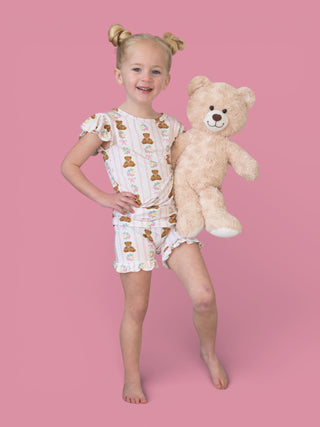 BEAR-Y BLOSSOMS DREAM RUFFLE SHORT SET