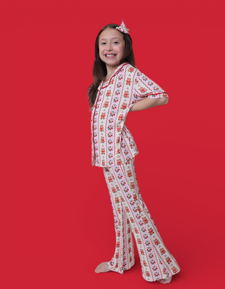 BERRY BEAR BLISS DREAM GIRL'S FLARE SET