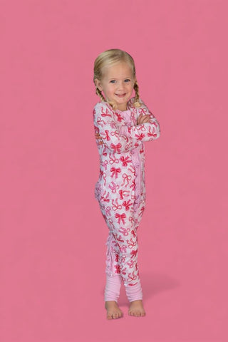 BOW CHECKERED CHARM DREAM RUFFLE ROMPER