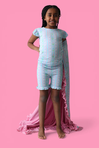 WHIMSY TULIP DREAM RUFFLE SHORT SET