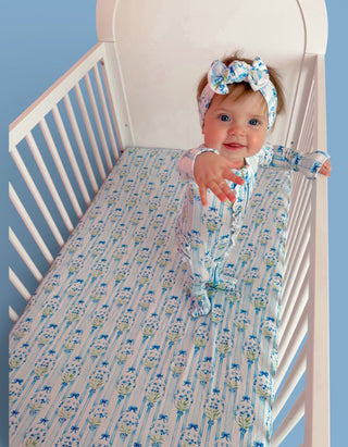 HEIRLOOM BLUE BLOOMS DREAM BOW